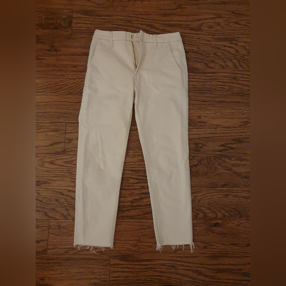 Mother cropped ecru jeans (waist 25)